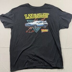 Back To The Future Mens Graphic Tee 1.21 Gigawatts XL T-Shirt Unisex Delorean